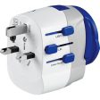 Adaptador Tomada Go Travel EU   Mundial com USB USB-C - Branco   Azul Sale