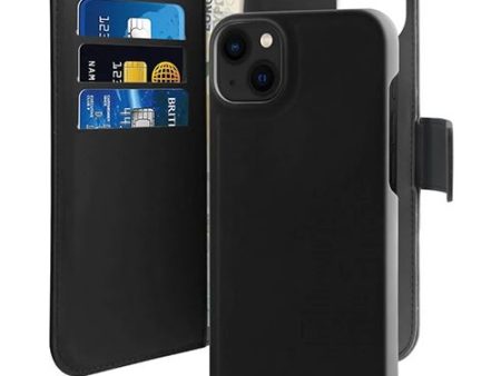 Capa Destacável Wallet em Ecopele Puro para iPhone 13   14 - Preta Sale