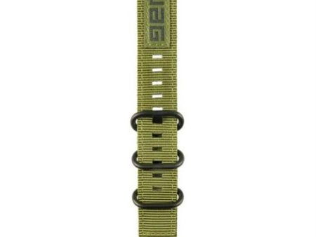 Bracelete Urban Armor Gear Nato Verde Nylon, Inox Fashion