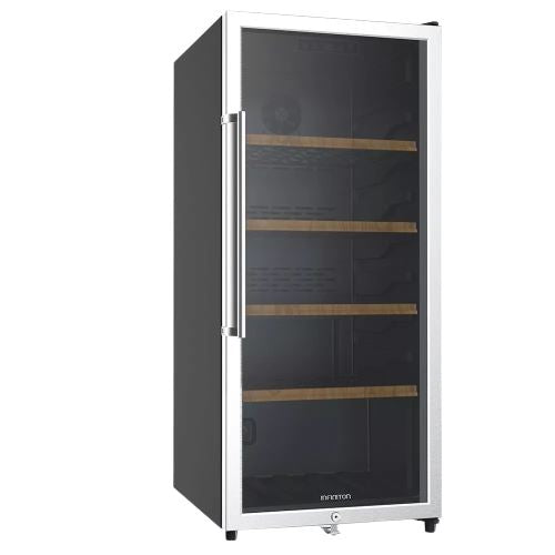 Cave de Vinho Infiniton WFL-210 | 124,4x54x60,1 cm |116 Garrafas | G | Inox, Preto Online now