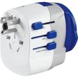 Adaptador Tomada Go Travel EU   Mundial com USB USB-C - Branco   Azul Sale