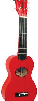 Eddie Finn EF-MN-RD Minnow Ukelele with Bag - Red Gloss Hot on Sale