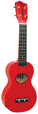 Eddie Finn EF-MN-RD Minnow Ukelele with Bag - Red Gloss Hot on Sale