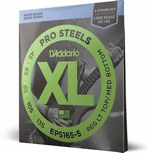 D addario Pro Steels EPS165-5 Bass Strings For Cheap