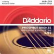 D Addario EJ39 12-String Phosphor Bronze Acoustic Guitar Strings, Medium, 12-52 For Sale