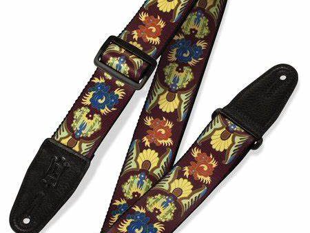 Levy s MP 2  Printed Polyester Guitar Strap - Design 25 Hot on Sale