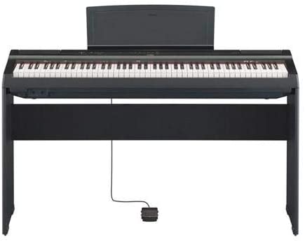 Yamaha P-125 88-Key Weighted Digital Piano Home Bundle with Furniture Stand and Bench For Discount