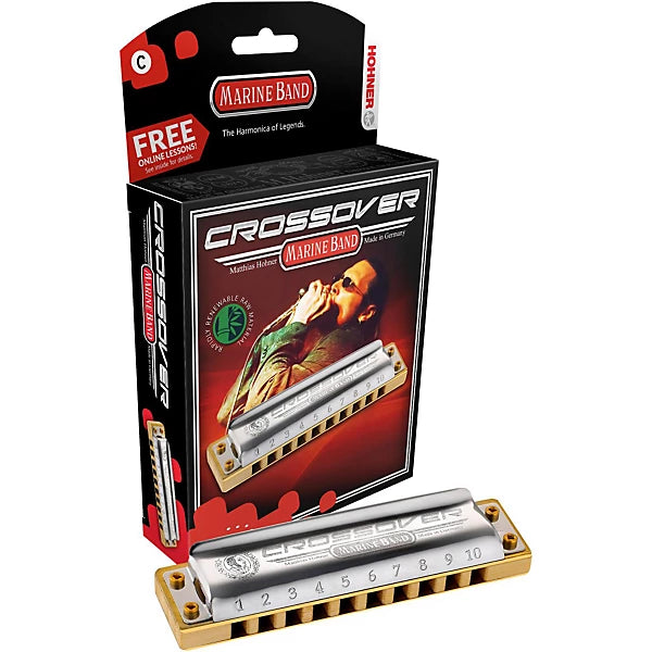 Hohner Marine Band Crossover Harmonica - Key of G Fashion