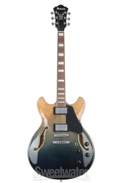 Ibanez Artcore AS73FM Semi-Hollow Electric Guitar - Transparent Indigo Fade Hot on Sale