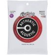 Martin MA535T Authentic Acoustic Lifespan 2.0 Treated 92 8 Phosphor Bronze Guitar Strings - .011-.052 Custom Light Cheap