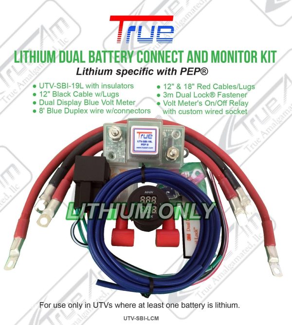 TrueAm UTV-SBI-18CM UTV Dual Battery Isolator Kit on Sale