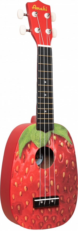 Amahi Ukulele, Pineapple Shape with Strawberry Design Hot on Sale