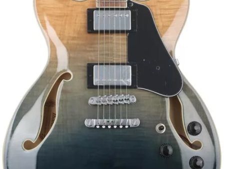 Ibanez Artcore AS73FM Semi-Hollow Electric Guitar - Transparent Indigo Fade Hot on Sale