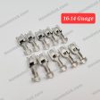 10 Pack - Female Crimp on Electrical Terminal for Switch Housing, non Insulated spade connector. Cheap