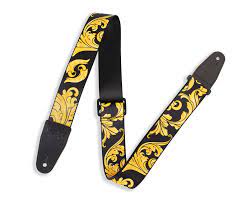 Levy s MNSP2-001 Nita Strauss Signature 2  Polyester Guitar Strap - Black Cheap