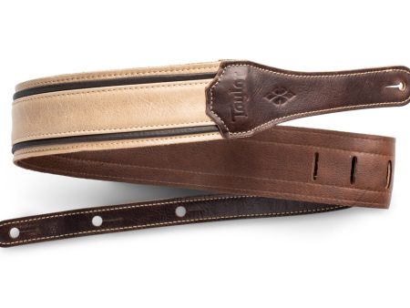 Taylor Reflections 2.5  Leather Guitar Strap - Spruce Ebony Discount