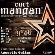 Curt Mangan 9-46 12-String Light PhosPhor Bronze Acoustic Guitar String Set Hot on Sale