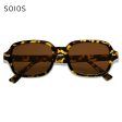 SOIOS Tortoise Square Frame Sunglasses Supply