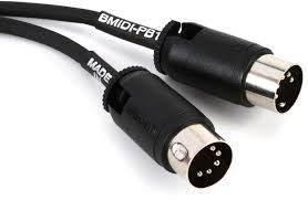 Boss BMIDI-PB1 MIDI Cable with Adjustable Straight Angled DIN Connectors - 1 foot Hot on Sale