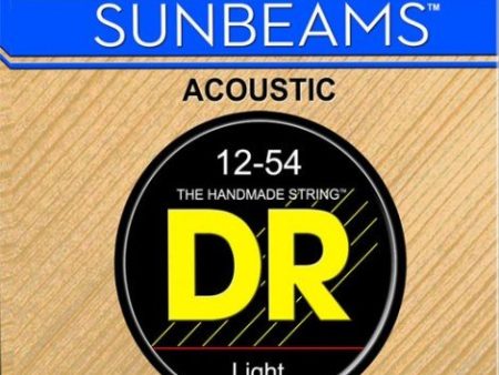 DR Strings RCA-12 SUNBEAM Round Core Acoustic Guitar Lt 12-54 For Sale