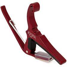 Kyser Quick-Change Capo for 6-string acoustic guitars, Red, KG6R Online Hot Sale