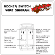 SIDE LIGHTS ROCKER SWITCH - SPST - ON OFF SWITCH Discount