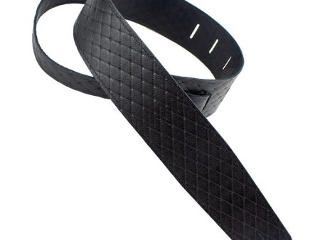 Henry Heller HQL-BLK QUILTED GARMENT LEATHER STRAP For Sale