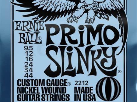 Ernie Ball 2212 Primo Slinky Nickel Wound Electric Guitar Strings - 9.5-44 Hot on Sale