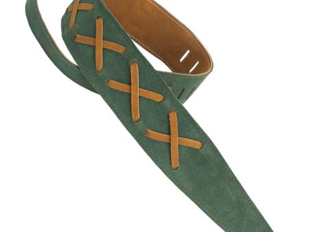 Henry Heller HPDG-03 Chocolate Kelly Green Suede Strap Supply