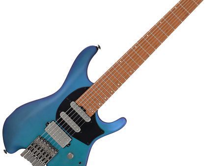 Ibanez Q547 7-string Electric Guitar - Blue Chameleon Metallic Matte Online Hot Sale