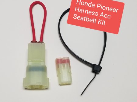 Harness accessory seat belt override bypass kit - Honda PIONEER 1000 & 700 Sale