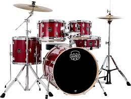 Mapex Venus 5-piece Fusion Complete Drum Set - Crimson Red Sparkle Fashion