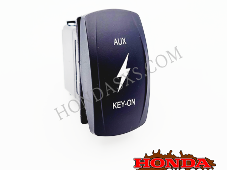 AUX & Key-on Rocker Switch, DPDT, ON OFF ON. Fashion