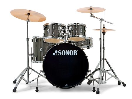 Sonor AQX Studio Drum Set - Black Midnight Sparkle Online now