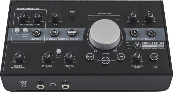 Mackie Audio Interface, 3x2 (BIG KNOB STUDIO) Supply