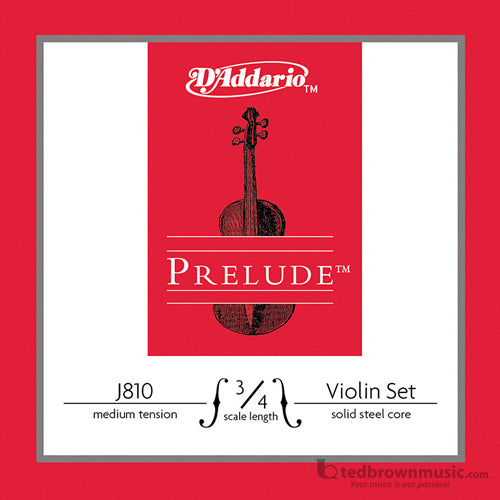 D Addario Strings Prelude Violin Set 3 4 J8103 4M Online Hot Sale