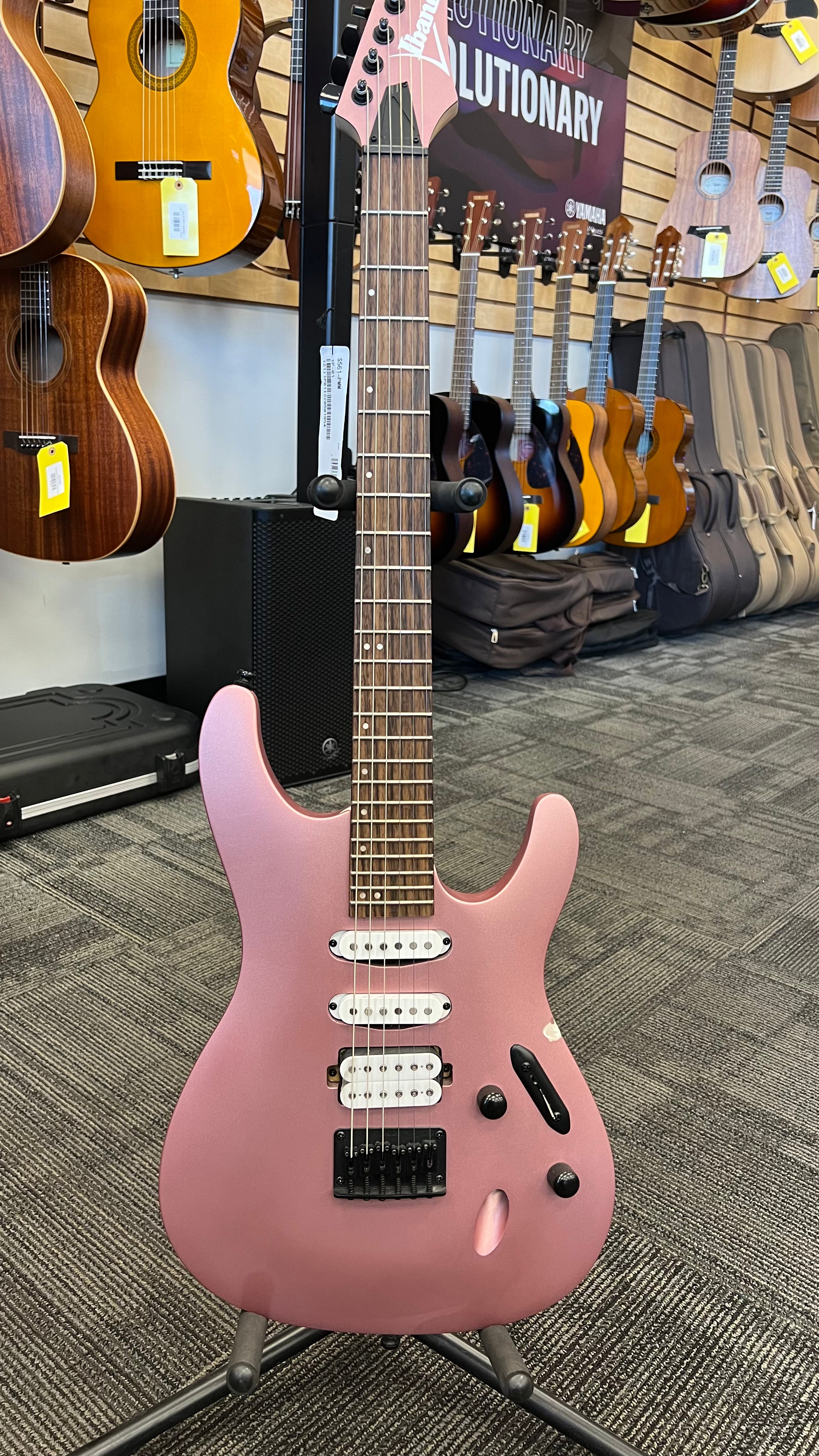 Used Ibanez Standard S561 Electric Guitar - Pink Gold Metallic Matte Fashion