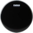 Evans Resonant Black Drumhead - 12  on Sale