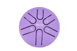 AMAHI KLGPU 3  STEEL TONGUE DRUM, 6 NOTE, A MAJOR, PURPLE AMAHI For Cheap