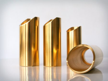 The Rock Slide - Medium Polished Brass Guitar Slide Online