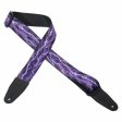 Levy s MP 2  Printed Polyester Guitar Strap - Lightning Storm Cheap