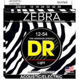 DR Zebra Acoustic-Electric Guitar Strings ZAE-12 Medium 12-54 For Sale