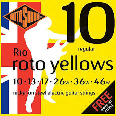 Rotosound R10 Nickel Electric Guitar Strings For Sale