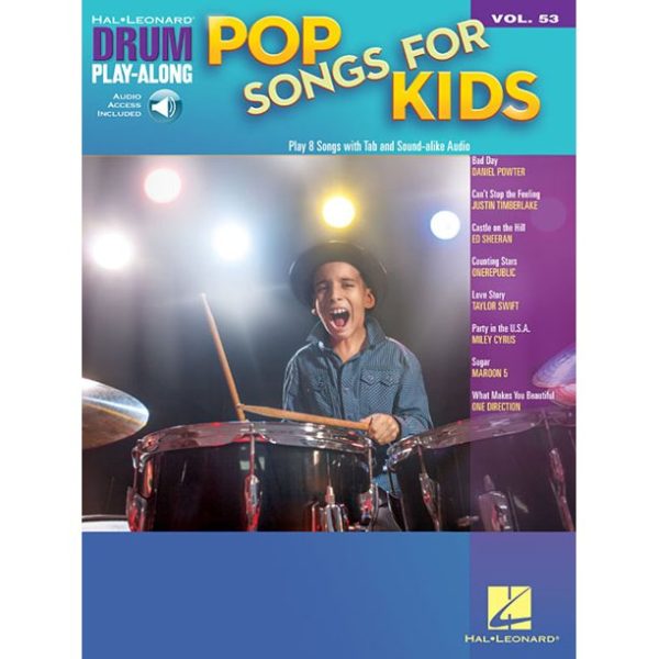 Drum Play-Along Pop Songs for Kids Vol. 53 Online Hot Sale