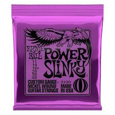 Ernie Ball 2220 Power Slinky Nickel Wound Electric Guitar Strings - .011-.048 Online Sale