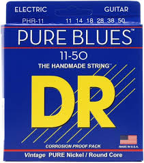 DR Strings PHR-11 Pure Blues Pure Nickel Electic Guitar Strings -.011-.050 Heavy Supply