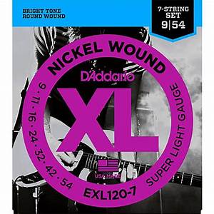 D Addario EXL120-7 Super Lite 7-String Electric Guitar Strings Online now