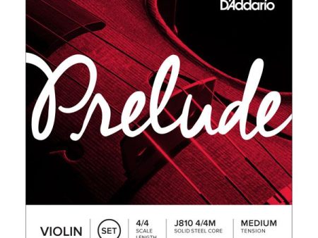 D Addario J810 Prelude 4 4 Violin String Set Medium Supply