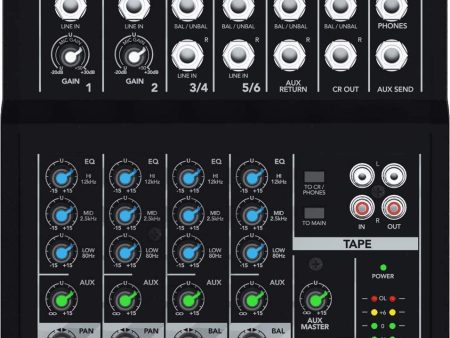 Mackie Mix Series Mix8 8-Channel Mixer Online Sale