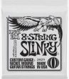 Ernie Ball 2625 Regular Slinky Nickel Wound Electric Guitar Strings - .010-.074 8-string on Sale